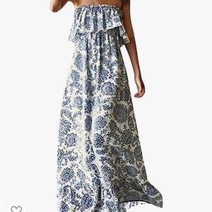 Strapless maxi dress